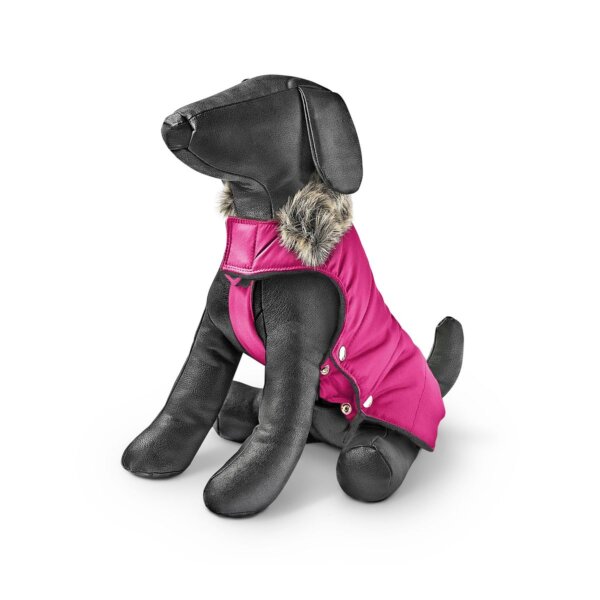 Dog coat parka magenta