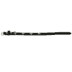 Deluxe collier Diamonds 3 coeurs, 12mm/20-28cm, noir