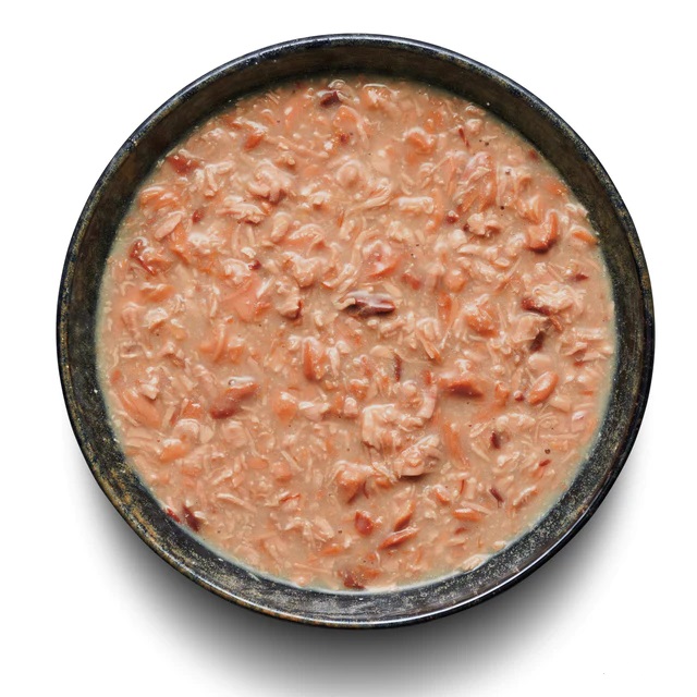 Adult sauces menu with salmon