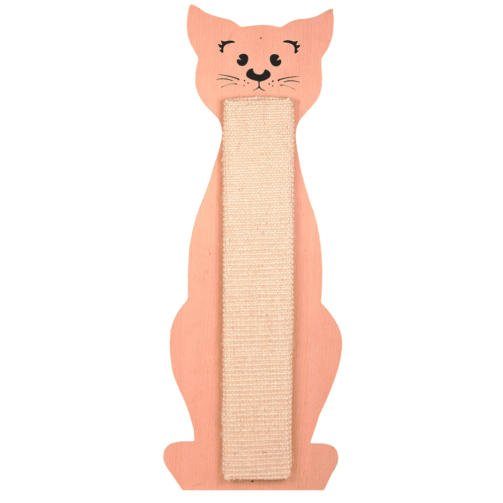 Scratching board cat contour