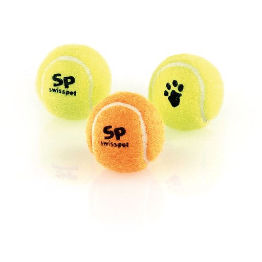 swisspet Balle de tennis en caoutchouc, 3pcs., M, d = 63mm