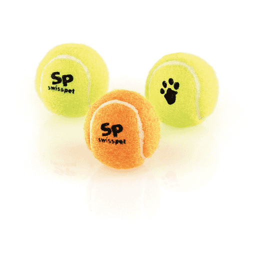 swisspet Gummi Tennisball, 3Stk., S, D = 48mm