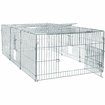 Natura galvanized free-range enclosure with mesh cover
