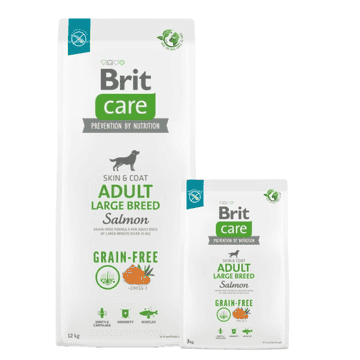 Care Dog Grainfree - Large Breed - Salmon - Skin & Coat