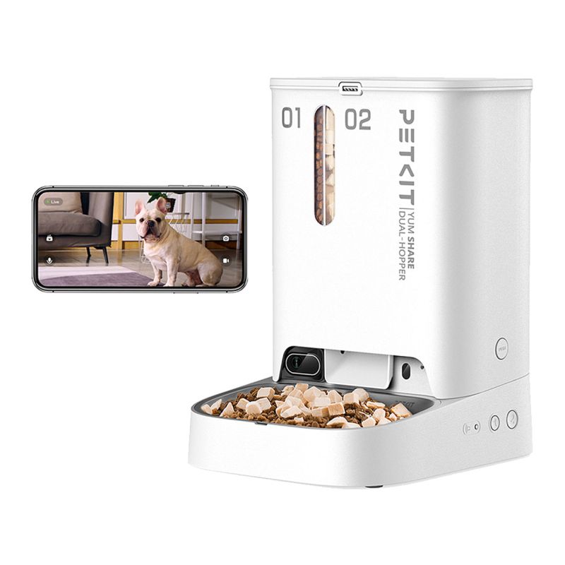Yumshare Dual-Hopper Smart Pet Feeder mit Kamera