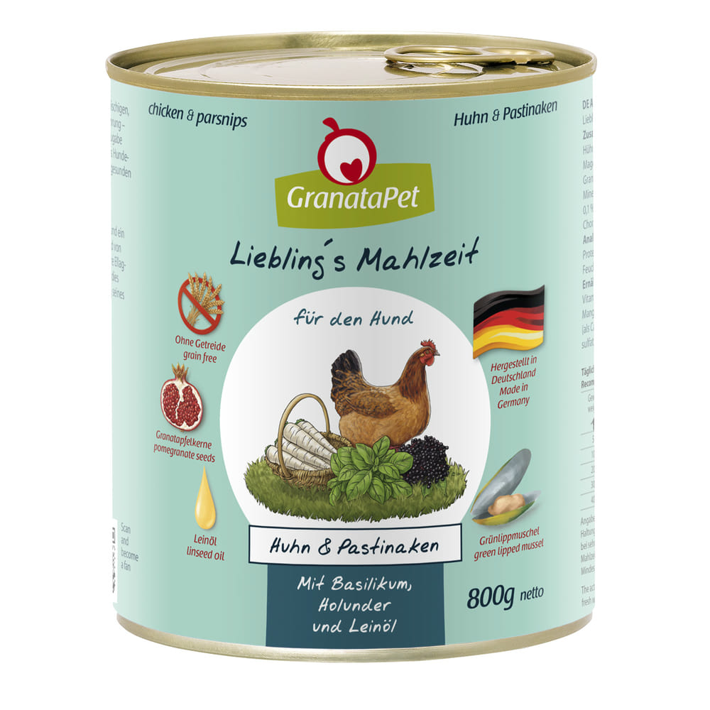Hund - Liebling's Mahlzeit Huhn & Pastinaken