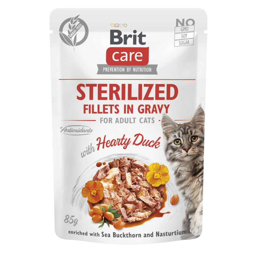 Care Cat - Sterilized - Fillets in Gravy with Duck
