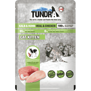 Cat Pouch Kitten Kalb & Huhn