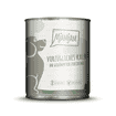 Dog Excellent veal with steamed zucchini