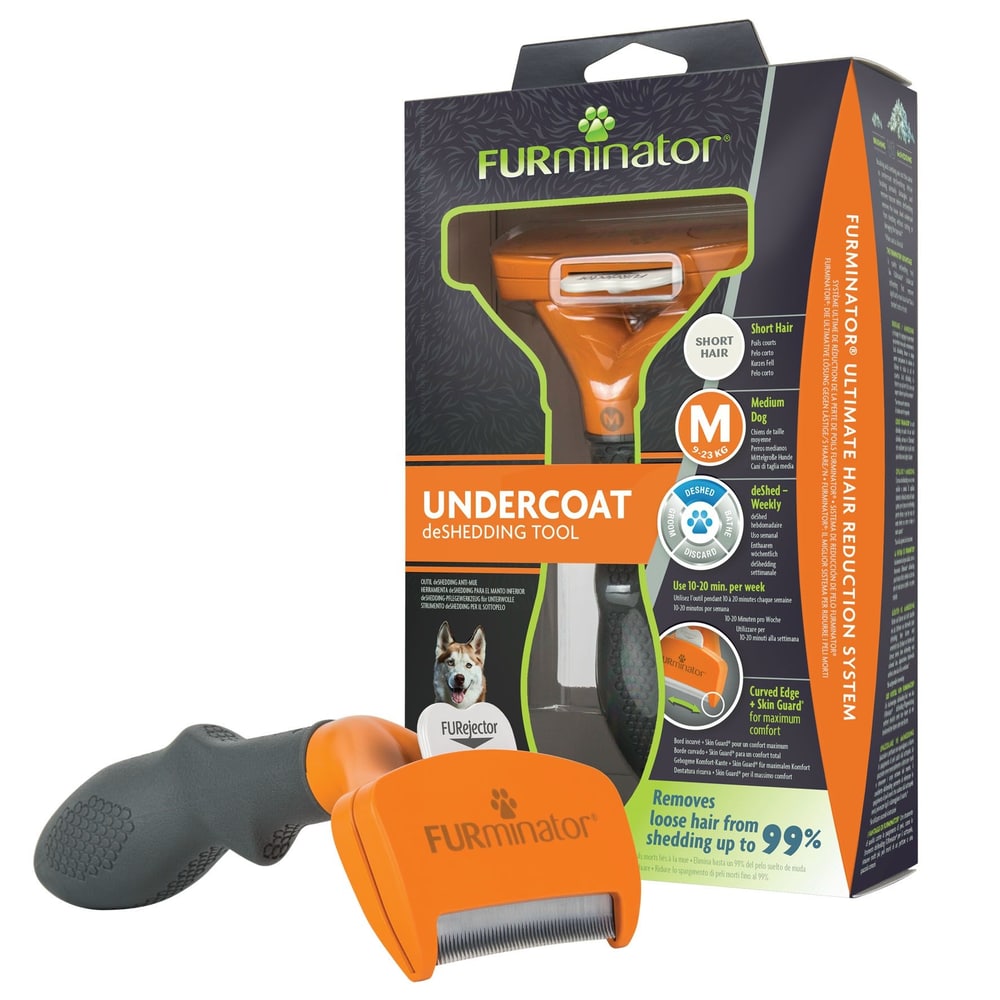 Undercoat deShedding Tool für kurzhaarige Hunde