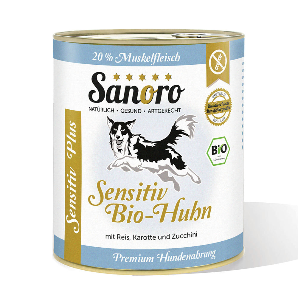 Sensitiv PLUS - Sensitiv Bio-Huhn (poulet bio avec riz & légumes bio)