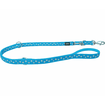 Laisse Design White Stars on Turquoise