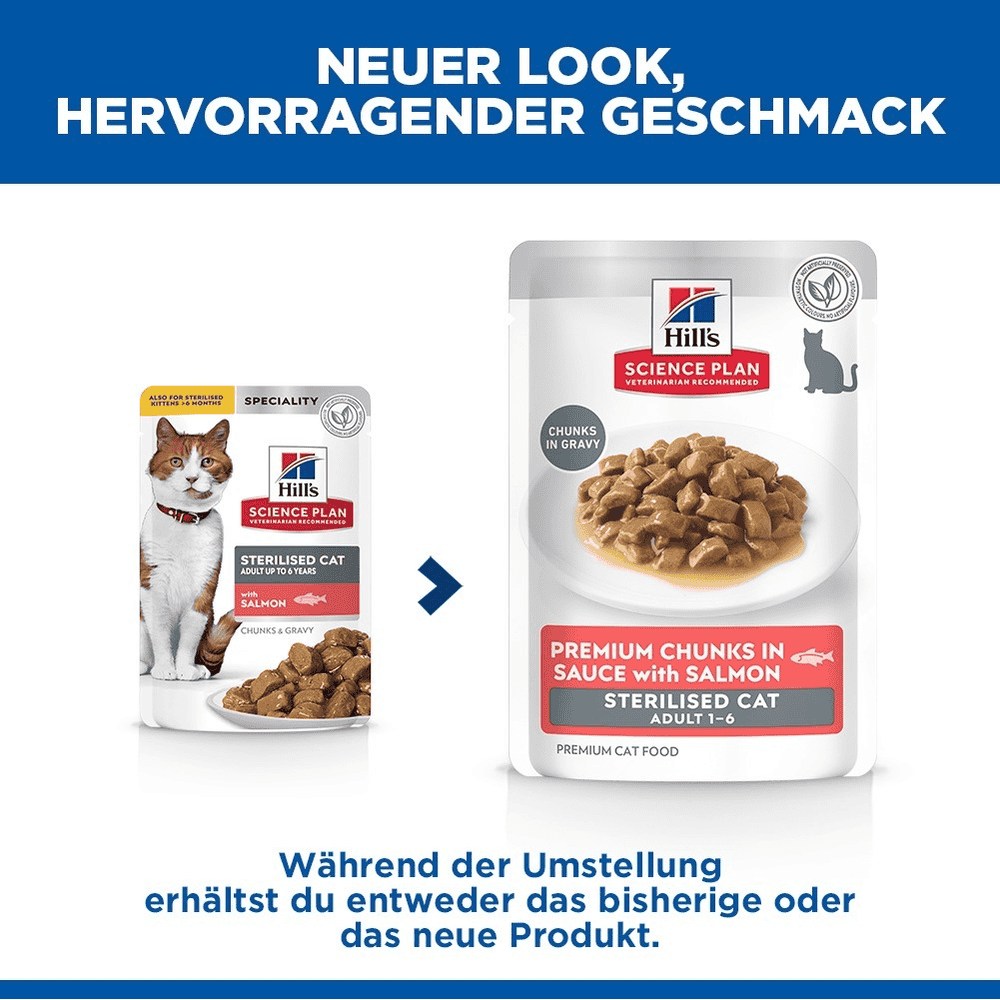 Feline Sterilised Cat Salmon - Frischebeutel