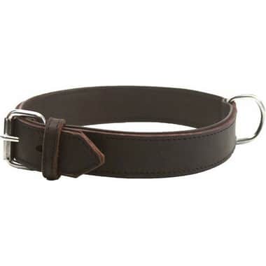 Weichleder-Halsband, Braun