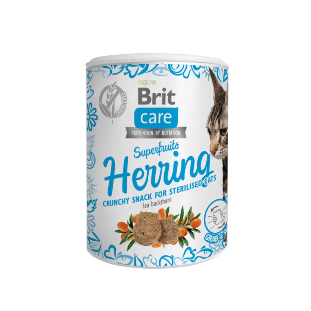 Care Cat Snack - Superfruits Herring  for sterilised cats