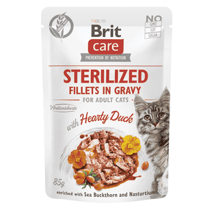 Care Cat - Sterilized - Fillets in Gravy with Duck