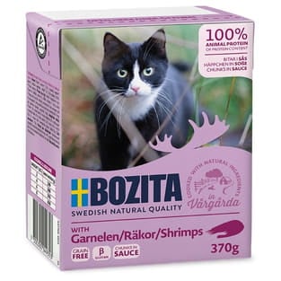 Cat Häppchen in Sauce mit Garnelen