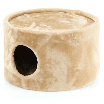 Condo round, 1-hole, 43 x 26 cm, beige