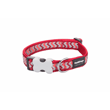 Collar Reflective Ziggy Red