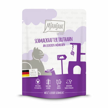 Schmackhafter Truthahn an leckeren Möhrchen