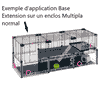 Cage pour rongeurs Multipla Crystal gris