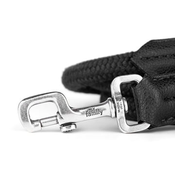 Bilbao Similpelle faux leather Dog leash in black
