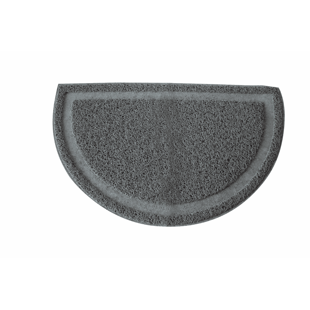 Half-round litter box mat