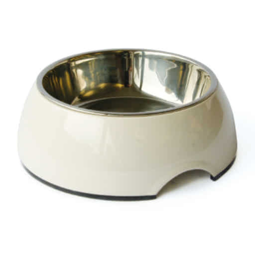 swisspet Écuelle en mélamine, ronde, L, d = 22cm / h = 7.5cm, blanc