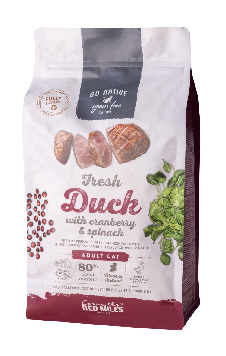 Adult Cat with Fresh Duck Dry Food