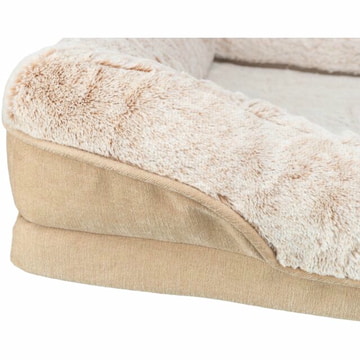 Vital Bett Lino eckig, beige