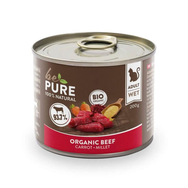 Cat Organic Beef Bio,  carotte + millet