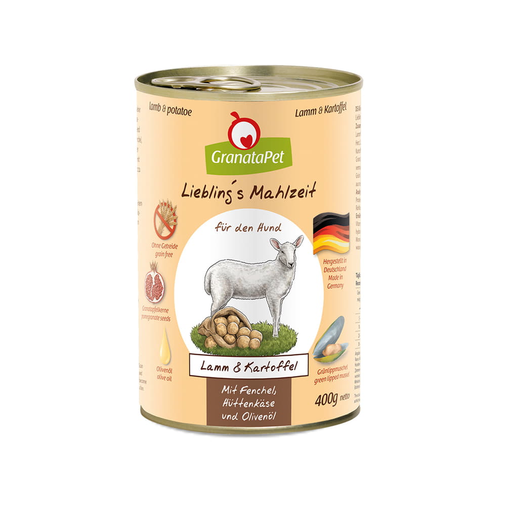 Hund - Liebling's Mahlzeit Lamm &amp; Kartoffel