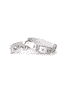 Saint Tropez Similpelle Halsband für Hunde in weiss