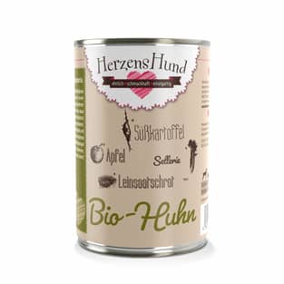 Bio-Huhn mit Bio-Gemüse