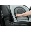 Dog car seat with net