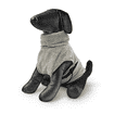 Hundebademantel grau
