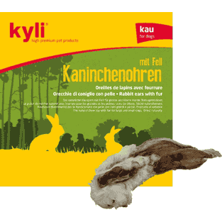 Kaninchenohren mit Fell
