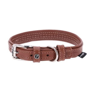 Collier en cuir marron