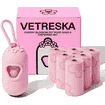 Set distributeur de sacs à crottes Cherry Blossom, 7 rouleaux