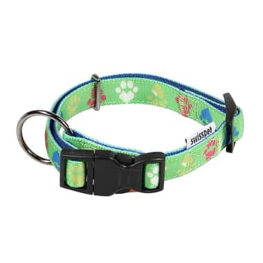 Halsband & Führleine Paws & Love, grün