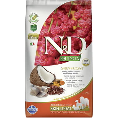 Canine Adult all Breeds Quinoa Skin & Coat Hareng, Coco