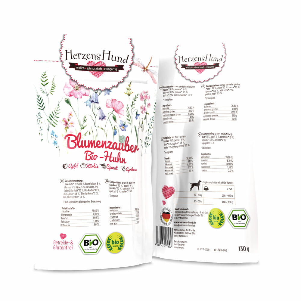 Blütenzauber Bio-Huhn - Poulet bio avec pomme bio