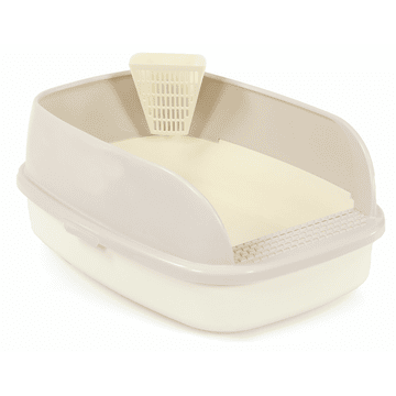 Brick litter box with scoop
