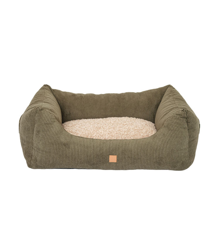 Lit pour chien Kingston Cord Double Face kaki