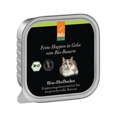 Katze Bio-Hofhuhn - Feine Happen in Gelee