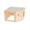 Maison d'angle grande pour lapins
