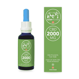 CBD Pflegeöl 2000mg für Hunde grosser Rassen und andere grosse Haustiere 30ml