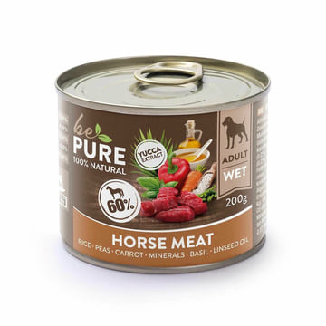 Dog meat menu with vegetables and yucca