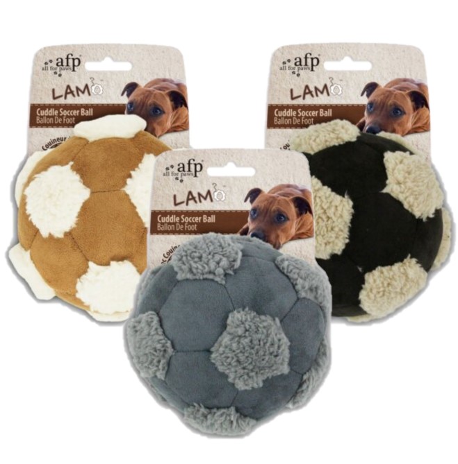 3 x Lambswool cuddly football