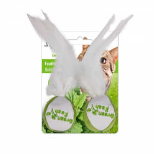 2 x Duopack Green Rush Federball mit Katzenminze